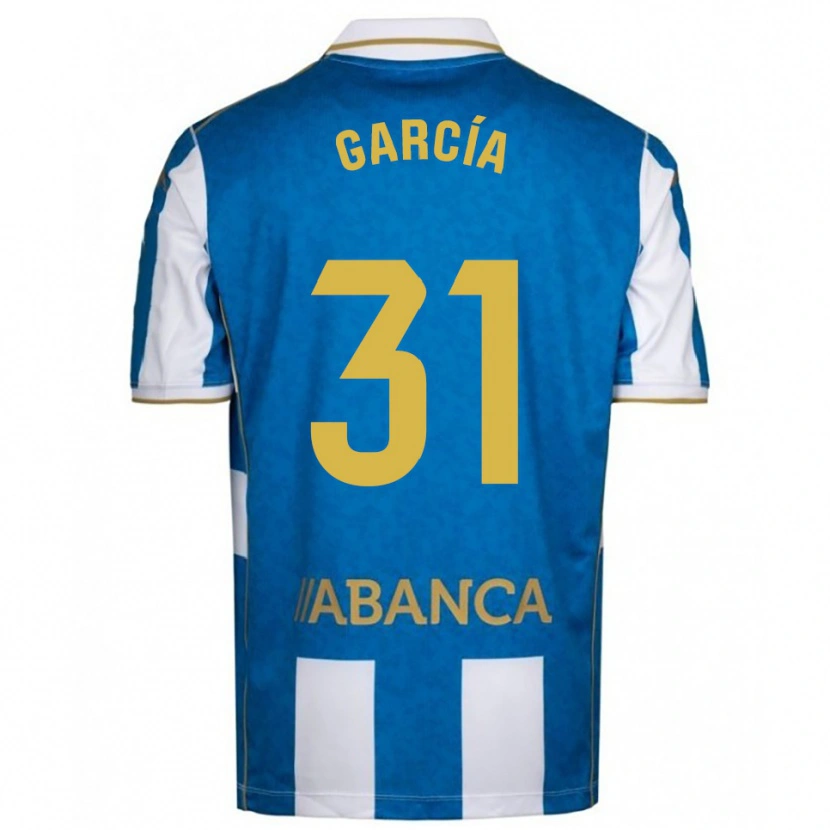 Danxen Damen Pablo García #31 Weiß Blau Heimtrikot Trikot 2025/26 T-Shirt
