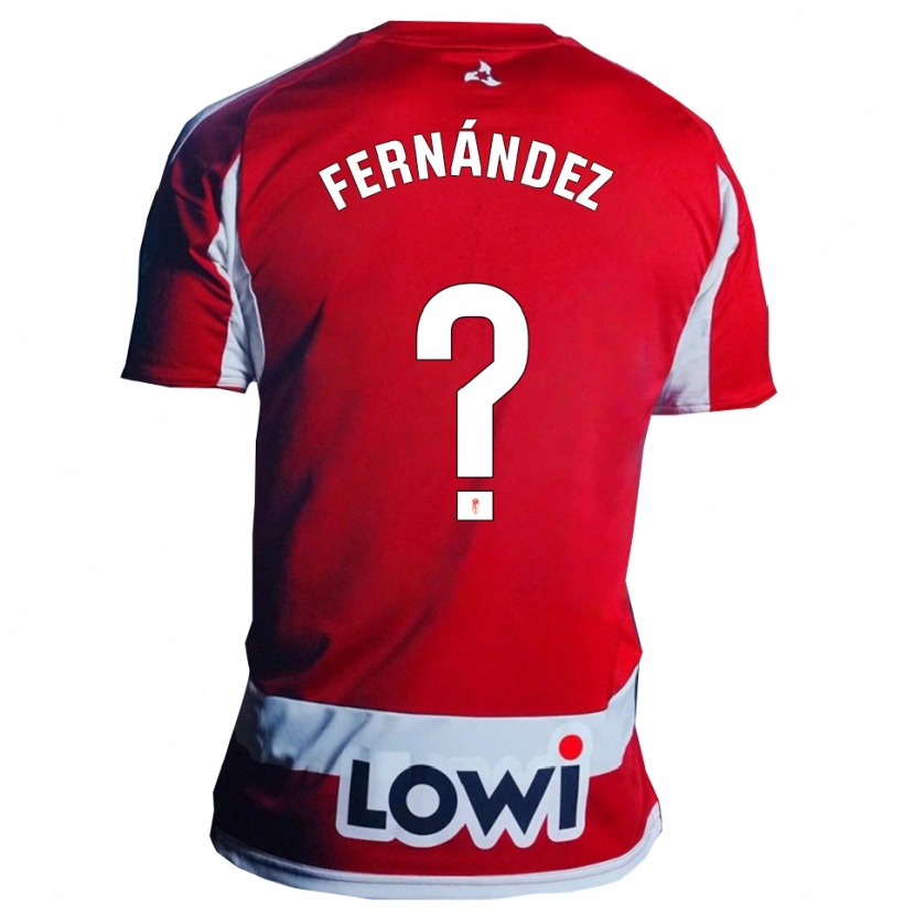 Danxen Damen Iker Fernández #0 Rot Weiß Heimtrikot Trikot 2025/26 T-Shirt