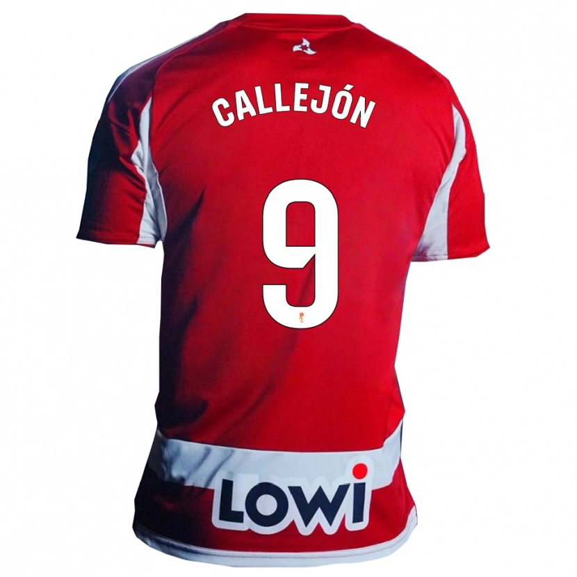 Danxen Damen Jose Callejon #9 Rot Weiß Heimtrikot Trikot 2025/26 T-Shirt