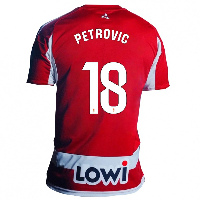 Danxen Damen Njegos Petrovic #18 Rot Weiß Heimtrikot Trikot 2025/26 T-Shirt