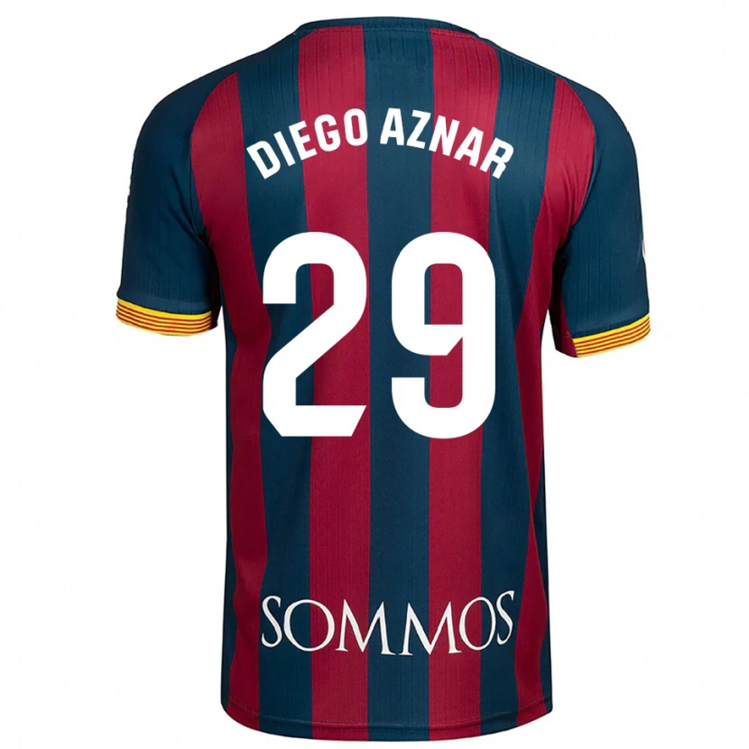 Danxen Damen Diego Aznar #29 Marineblau Rot Heimtrikot Trikot 2025/26 T-Shirt