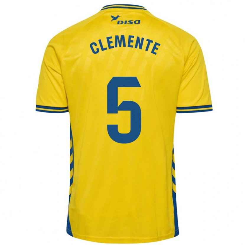 Danxen Damen Enrique Clemente #5 Gelb Blau Heimtrikot Trikot 2025/26 T-Shirt