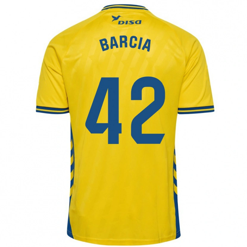 Danxen Damen Sergio Barcia #42 Gelb Blau Heimtrikot Trikot 2025/26 T-Shirt