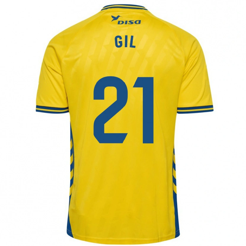Danxen Damen Iván Gil #21 Gelb Blau Heimtrikot Trikot 2025/26 T-Shirt