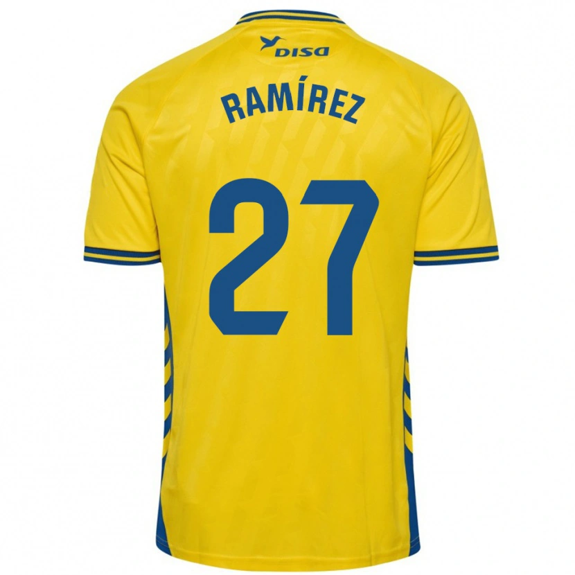 Danxen Damen Kirian Ramírez #27 Gelb Blau Heimtrikot Trikot 2025/26 T-Shirt