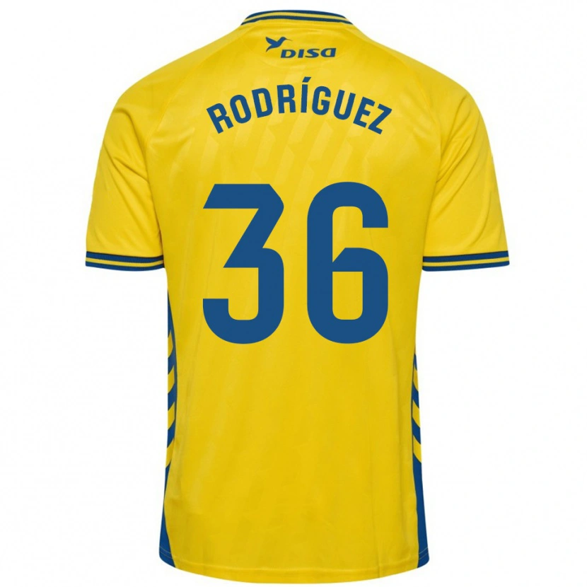 Danxen Damen Arturo Rodríguez #36 Gelb Blau Heimtrikot Trikot 2025/26 T-Shirt