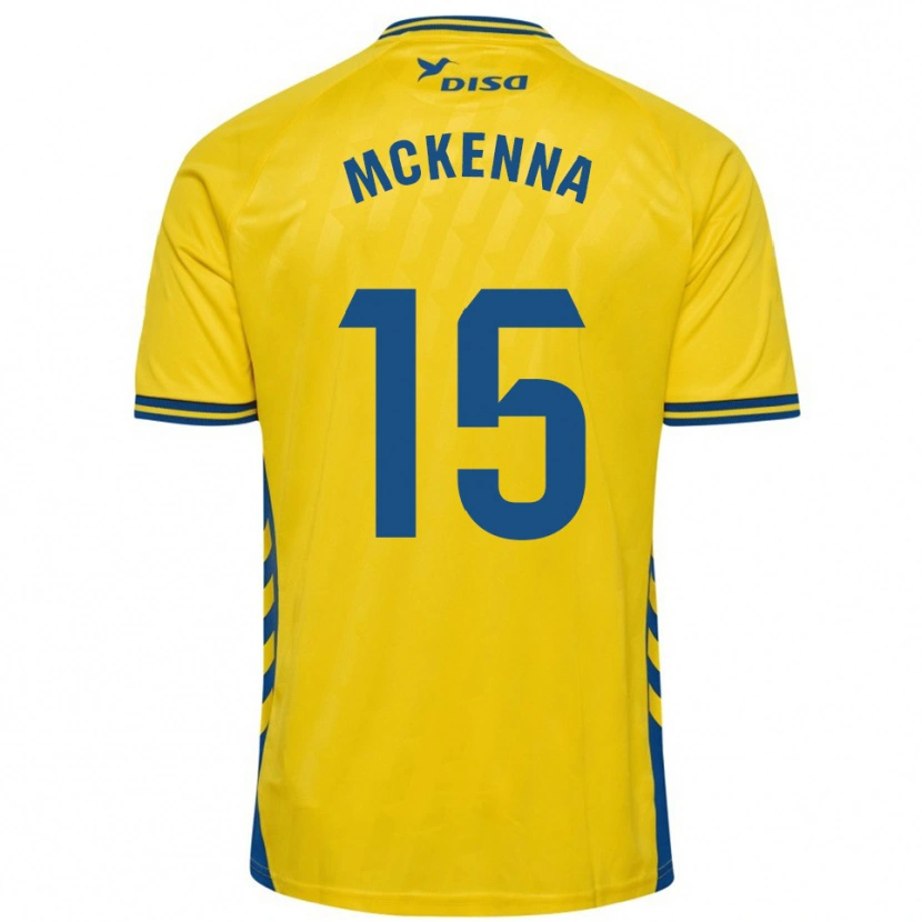 Danxen Damen Scott Mckenna #15 Gelb Blau Heimtrikot Trikot 2025/26 T-Shirt