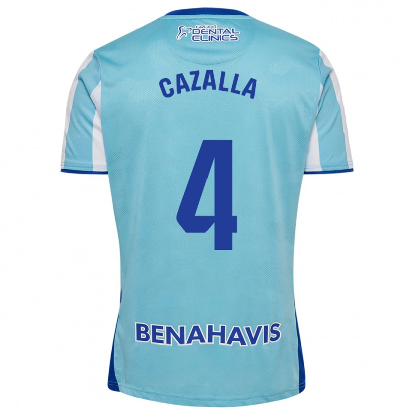 Danxen Damen Marta Cazalla #4 Himmelblau Weiß Heimtrikot Trikot 2025/26 T-Shirt