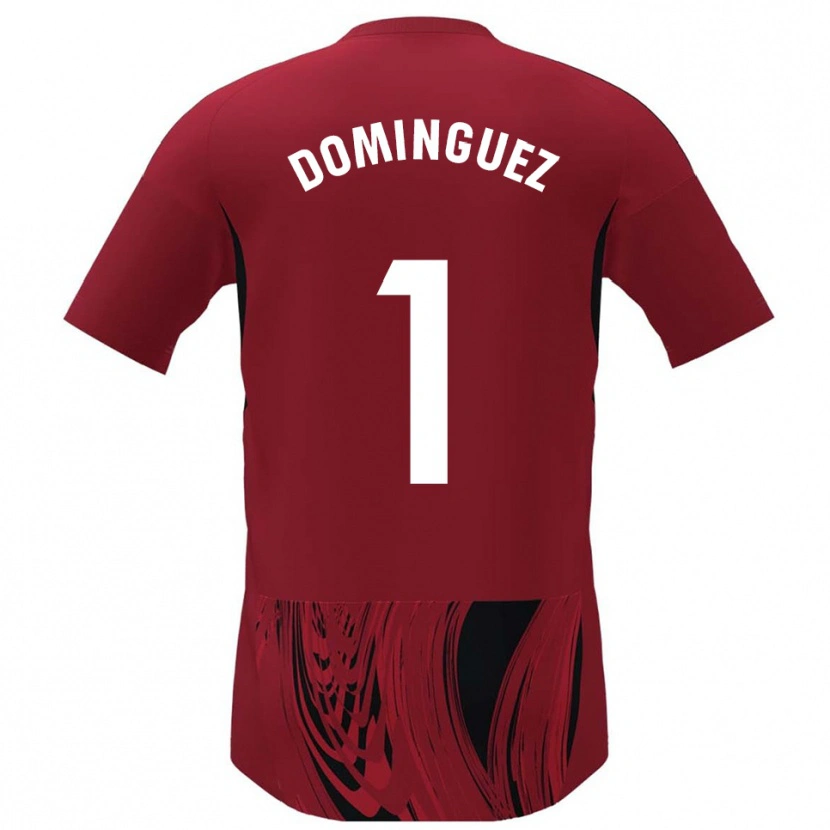 Danxen Damen Iago Domínguez #1 Rot Schwarz Heimtrikot Trikot 2025/26 T-Shirt