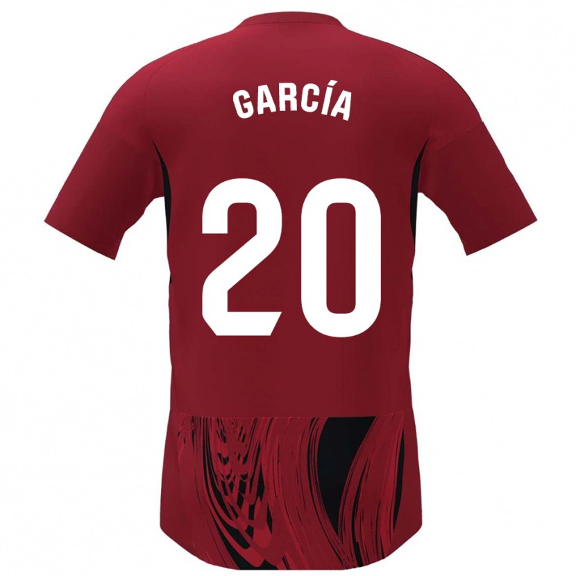 Danxen Damen Alberto García #20 Rot Schwarz Heimtrikot Trikot 2025/26 T-Shirt