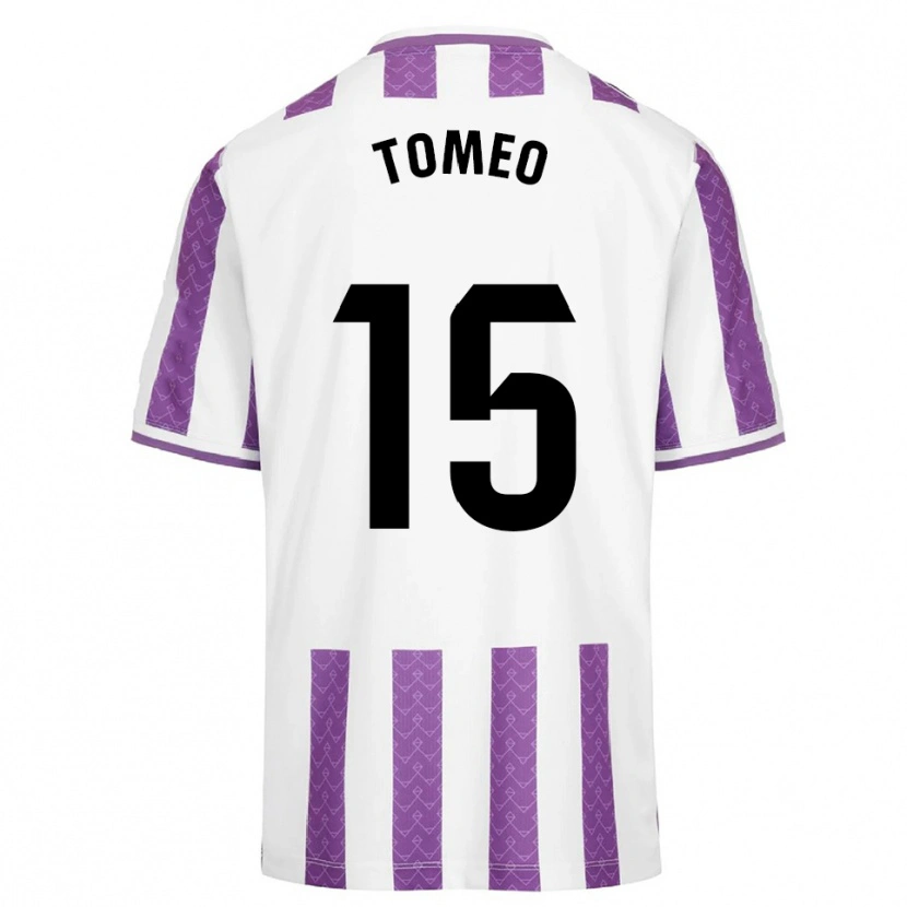 Danxen Damen Pablo Tomeo #15 Lila Weiß Heimtrikot Trikot 2025/26 T-Shirt