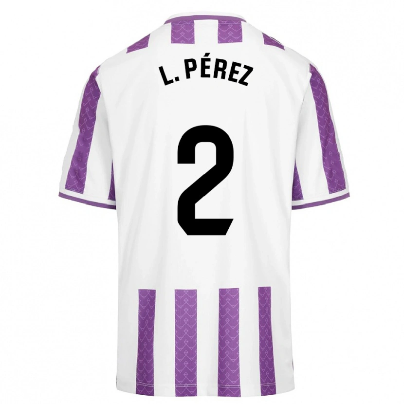 Danxen Damen Luis Pérez #2 Lila Weiß Heimtrikot Trikot 2025/26 T-Shirt