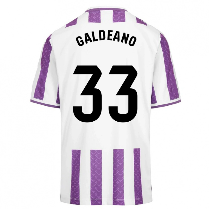 Danxen Damen Alejandro Galdeano #33 Lila Weiß Heimtrikot Trikot 2025/26 T-Shirt