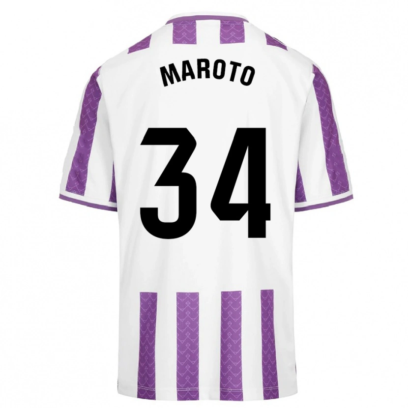 Danxen Damen Mario Maroto #34 Lila Weiß Heimtrikot Trikot 2025/26 T-Shirt