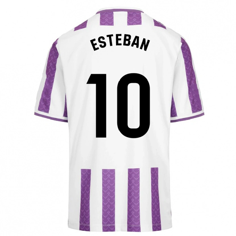 Danxen Damen Sergi Esteban #10 Lila Weiß Heimtrikot Trikot 2025/26 T-Shirt