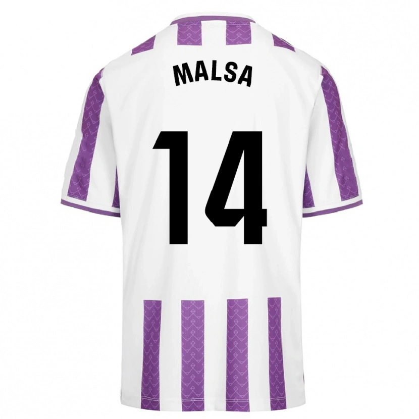 Danxen Damen Mickaël Malsa #14 Lila Weiß Heimtrikot Trikot 2025/26 T-Shirt