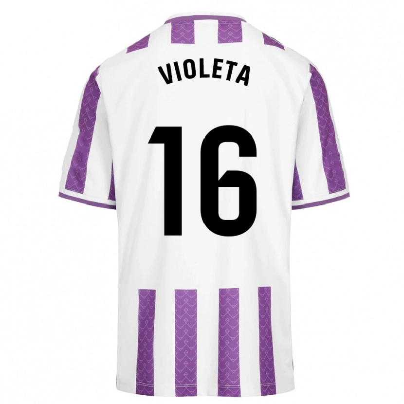 Danxen Damen Violeta Antón Guerrero #16 Lila Weiß Heimtrikot Trikot 2025/26 T-Shirt