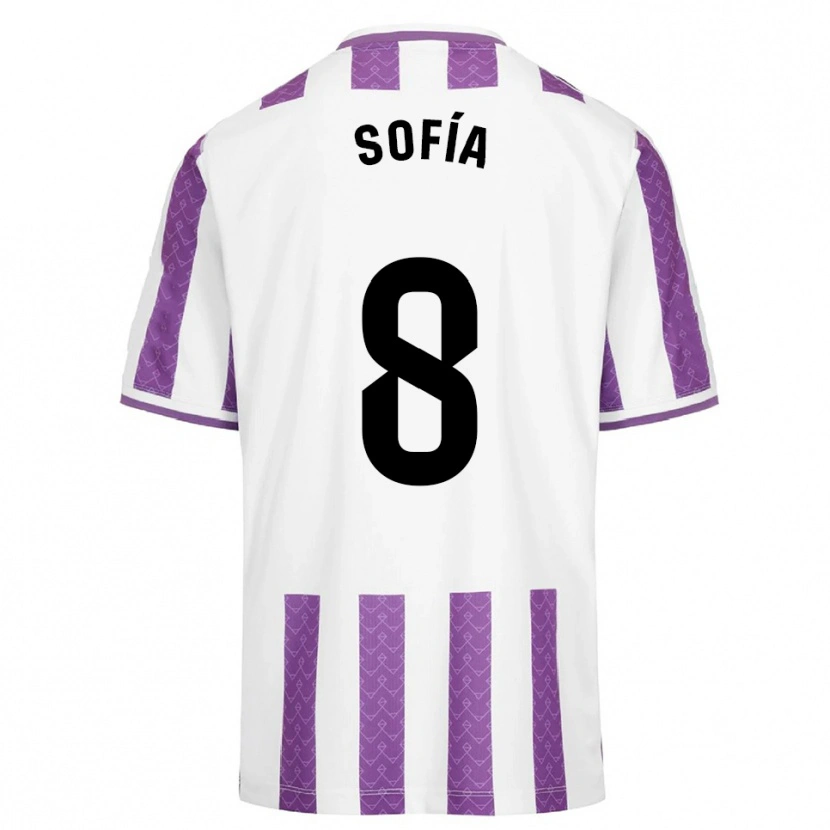 Danxen Damen Sofía Fernández Gutiérrez #8 Lila Weiß Heimtrikot Trikot 2025/26 T-Shirt