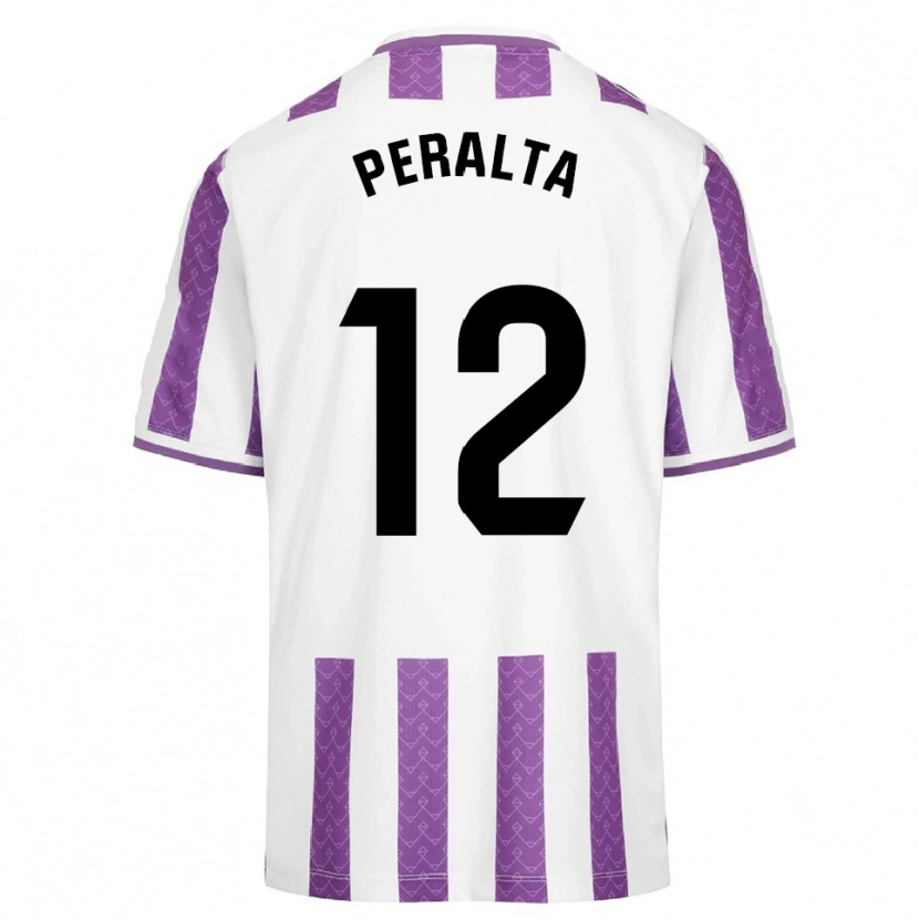 Danxen Damen Fernando Peralta #12 Lila Weiß Heimtrikot Trikot 2025/26 T-Shirt
