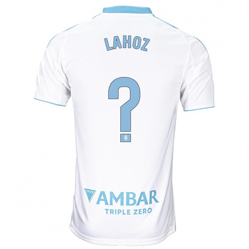 Danxen Damen Álvaro Lahoz #0 Weiß Himmelblau Heimtrikot Trikot 2025/26 T-Shirt