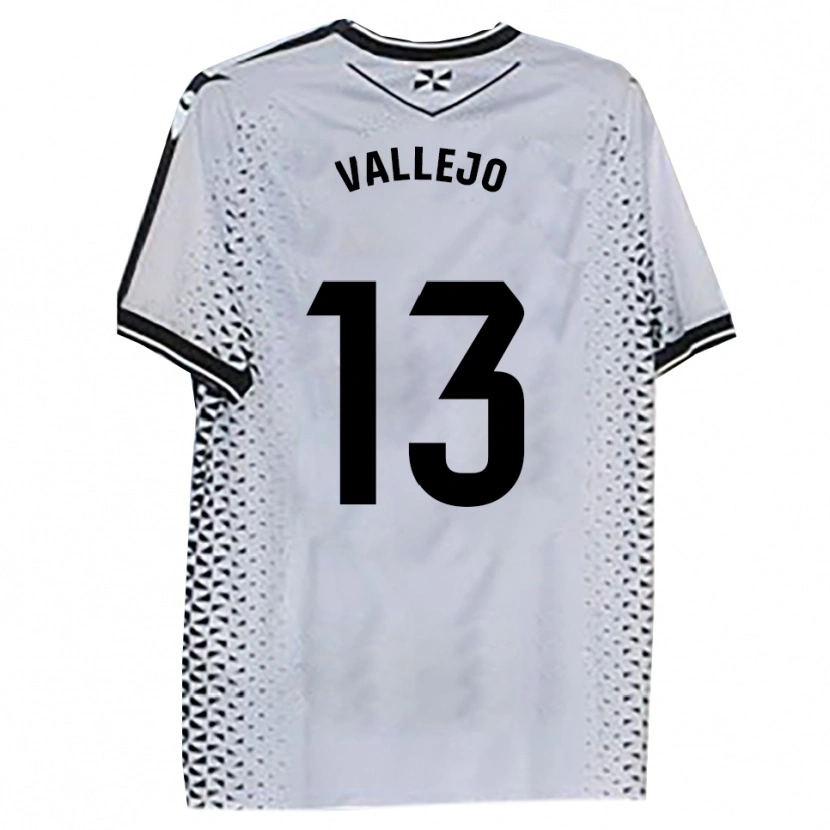 Danxen Damen Guillermo Vallejo #13 Weiß Schwarz Heimtrikot Trikot 2025/26 T-Shirt