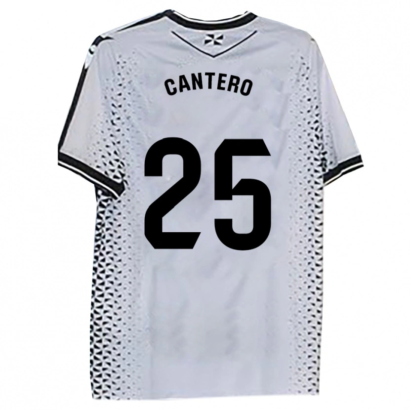 Danxen Damen Yago Cantero #25 Weiß Schwarz Heimtrikot Trikot 2025/26 T-Shirt