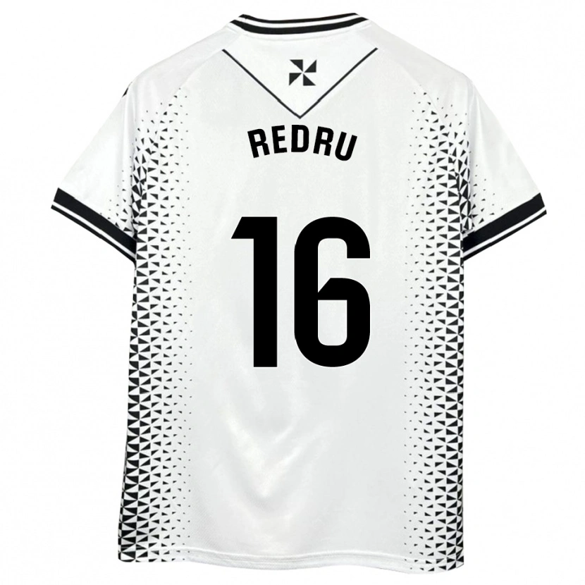 Danxen Damen Carlos Redru #16 Weiß Schwarz Heimtrikot Trikot 2025/26 T-Shirt