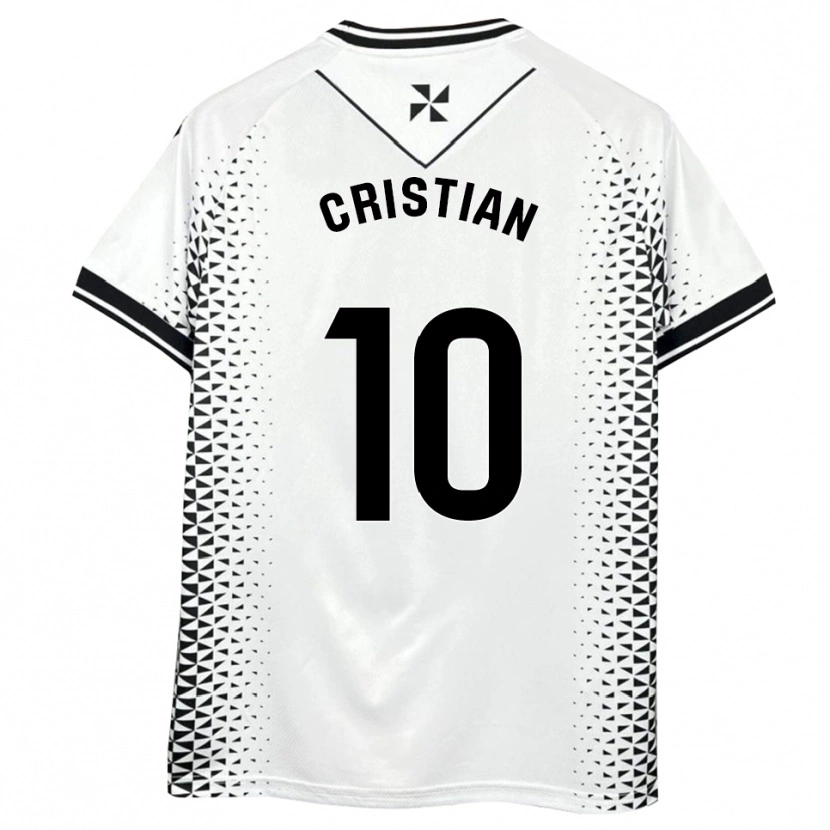 Danxen Damen Cristian Rodríguez #10 Weiß Schwarz Heimtrikot Trikot 2025/26 T-Shirt