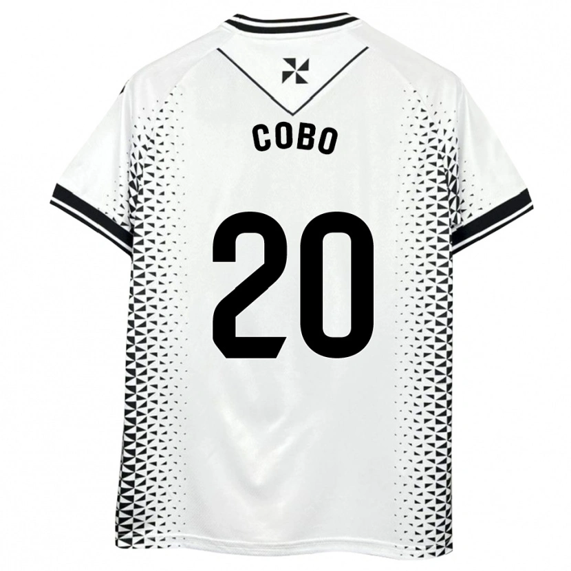 Danxen Damen David Cobo #20 Weiß Schwarz Heimtrikot Trikot 2025/26 T-Shirt