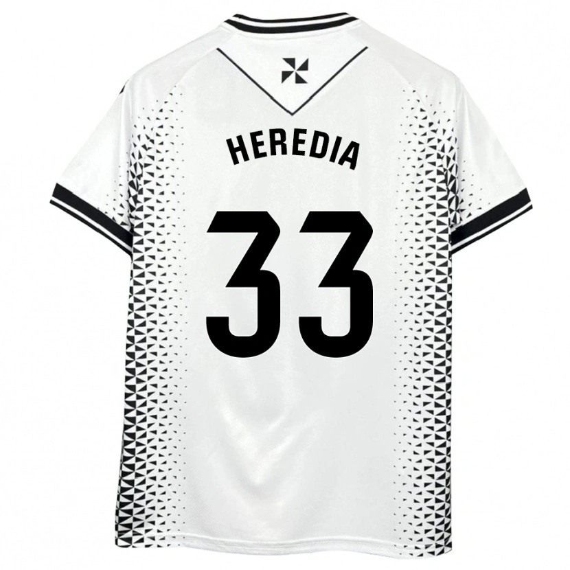 Danxen Damen Juanpe Heredia #33 Weiß Schwarz Heimtrikot Trikot 2025/26 T-Shirt