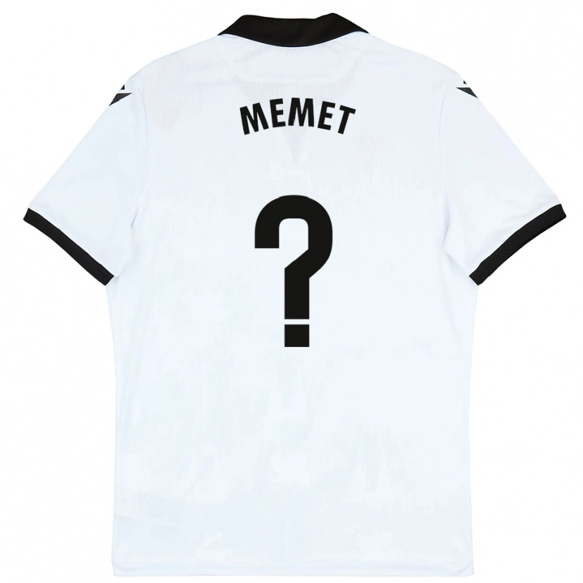 Danxen Damen Pablo Memet #0 Weiß Schwarz Heimtrikot Trikot 2025/26 T-Shirt