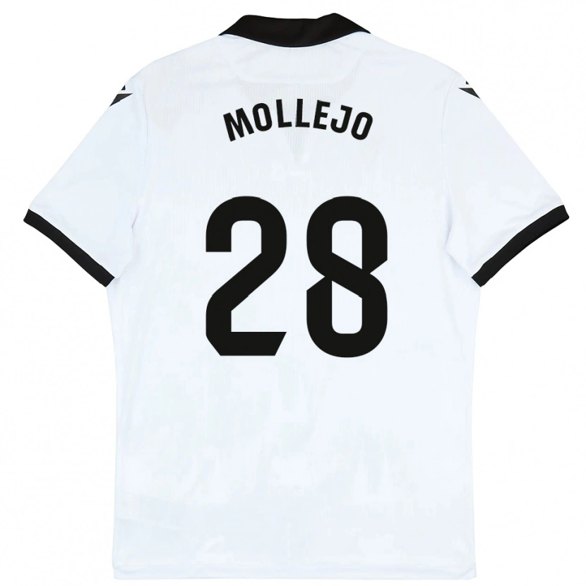 Danxen Damen Víctor Mollejo #28 Weiß Schwarz Heimtrikot Trikot 2025/26 T-Shirt