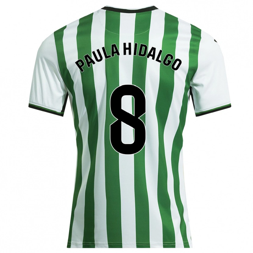 Danxen Damen Paula Hidalgo Gutiérrez #8 Weiß Grün Heimtrikot Trikot 2025/26 T-Shirt