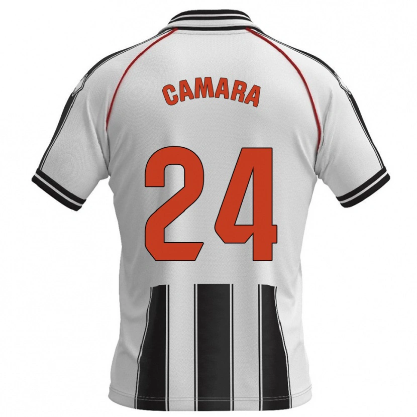 Danxen Damen Ousmane Camara #24 Weiß Schwarz Heimtrikot Trikot 2025/26 T-Shirt