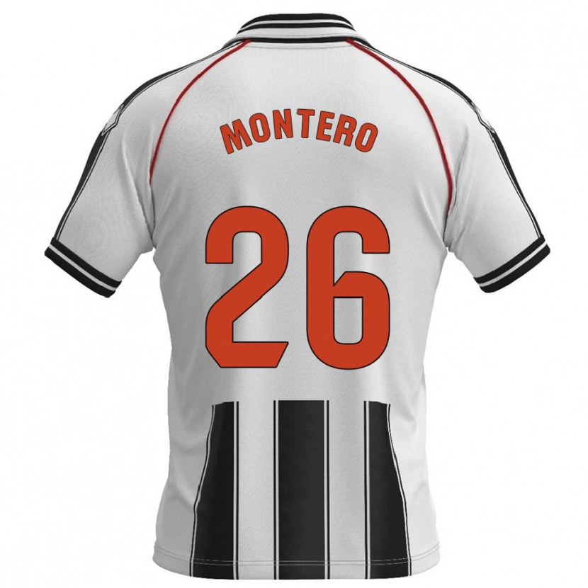 Danxen Damen Marcos Montero #26 Weiß Schwarz Heimtrikot Trikot 2025/26 T-Shirt
