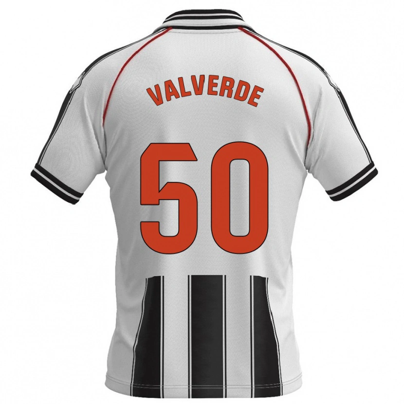Danxen Damen Jorge Valverde #50 Weiß Schwarz Heimtrikot Trikot 2025/26 T-Shirt