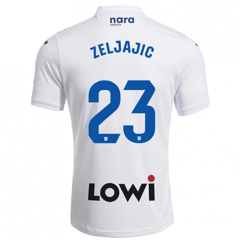 Danxen Damen Stanislav Zeljajic #23 Weiß Marine Heimtrikot Trikot 2025/26 T-Shirt