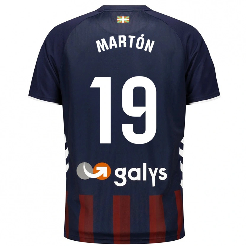 Danxen Damen Javi Martón #19 Marine Rot Heimtrikot Trikot 2025/26 T-Shirt