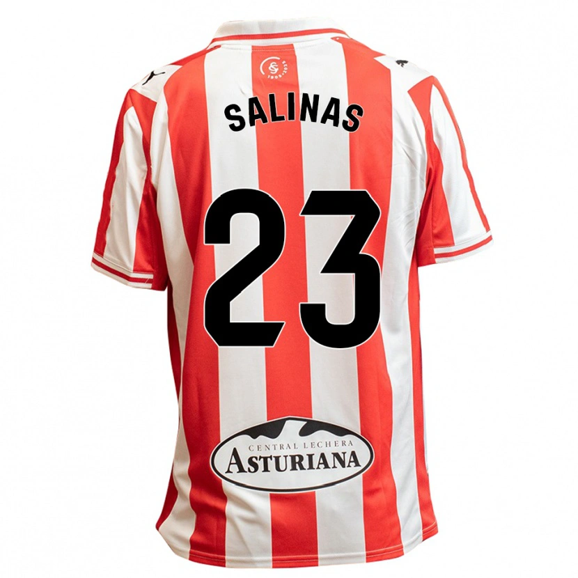Danxen Damen Hugo Salinas #23 Weiß Rot Heimtrikot Trikot 2025/26 T-Shirt