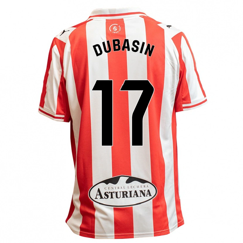 Danxen Damen Jonathan Dubasin #17 Weiß Rot Heimtrikot Trikot 2025/26 T-Shirt