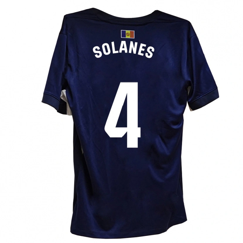 Danxen Damen Albert Solanes #4 Marineblau Weiß Heimtrikot Trikot 2025/26 T-Shirt