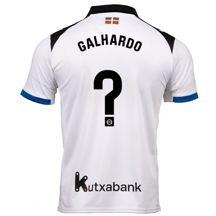 Danxen Damen Tiago Galhardo #0 Weiß Blau Auswärtstrikot Trikot 2025/26 T-Shirt