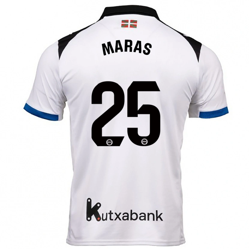 Danxen Damen Nikola Maras #25 Weiß Blau Auswärtstrikot Trikot 2025/26 T-Shirt