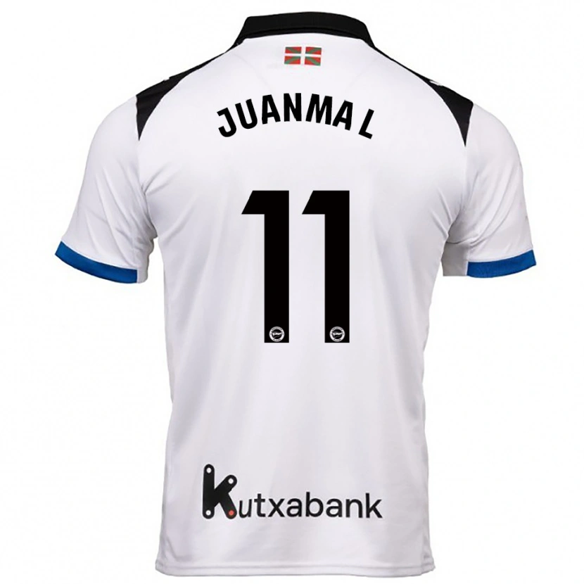 Danxen Damen Juanma López #11 Weiß Blau Auswärtstrikot Trikot 2025/26 T-Shirt
