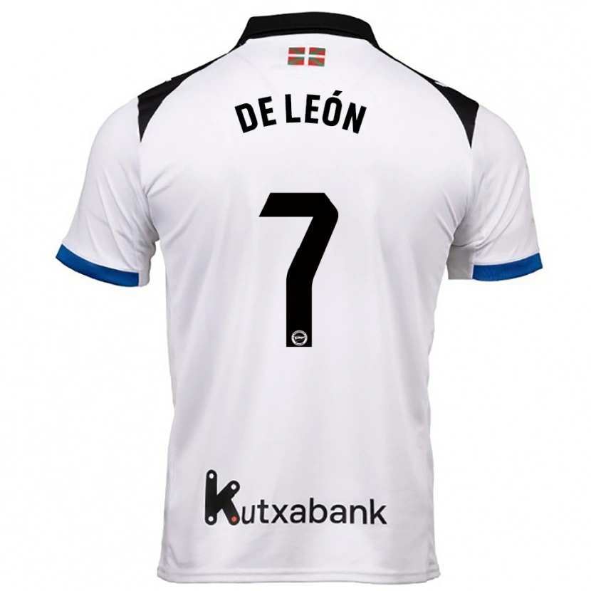 Danxen Damen José De León #7 Weiß Blau Auswärtstrikot Trikot 2025/26 T-Shirt