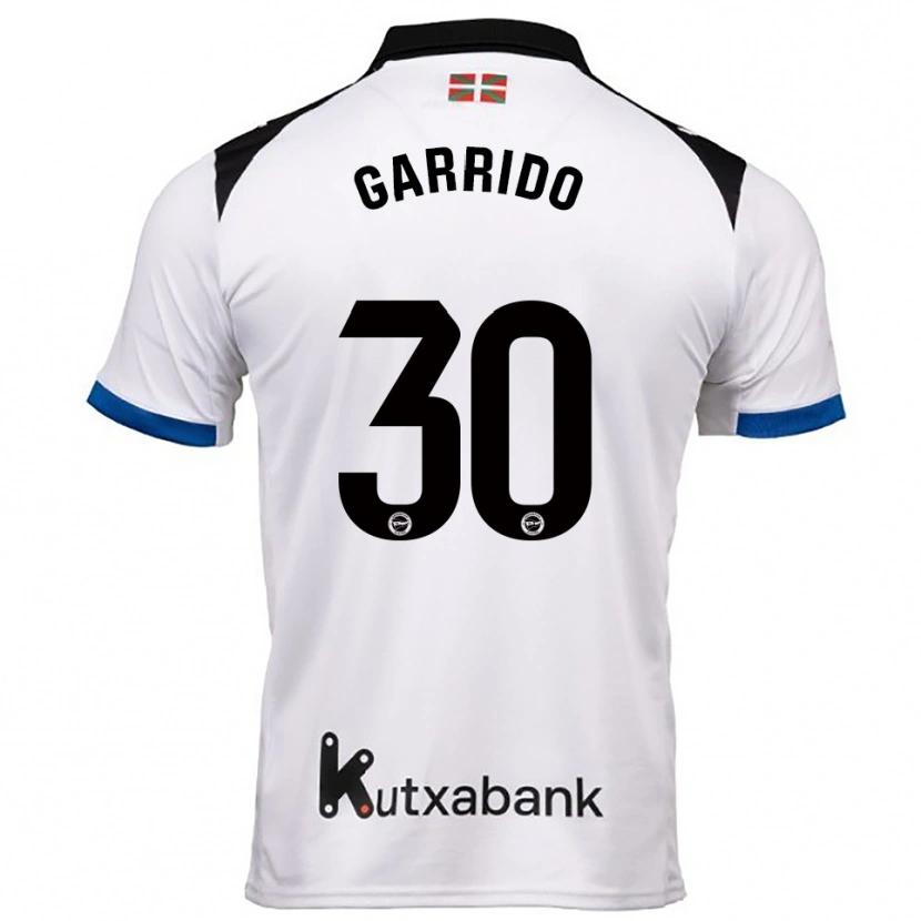 Danxen Damen Iván Garrido #30 Weiß Blau Auswärtstrikot Trikot 2025/26 T-Shirt
