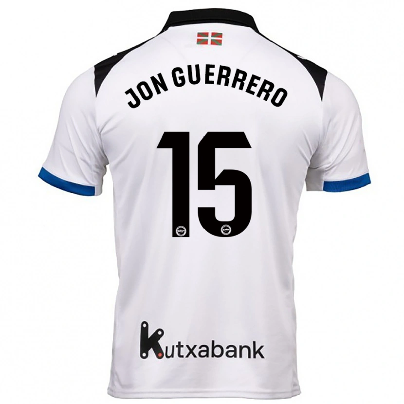 Danxen Damen Julen Jon Guerrero #15 Weiß Blau Auswärtstrikot Trikot 2025/26 T-Shirt