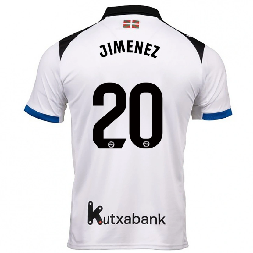 Danxen Damen Encarnacion Jimenez #20 Weiß Blau Auswärtstrikot Trikot 2025/26 T-Shirt