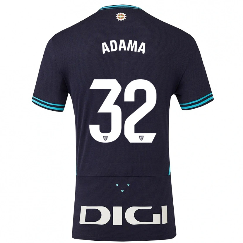 Danxen Damen Adama Boiro #32 Marine Himmelblau Auswärtstrikot Trikot 2025/26 T-Shirt