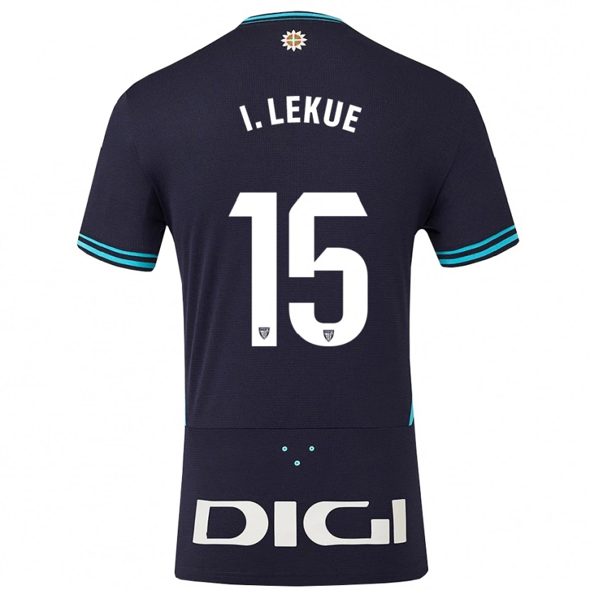Danxen Damen Iñigo Lekue #15 Marine Himmelblau Auswärtstrikot Trikot 2025/26 T-Shirt